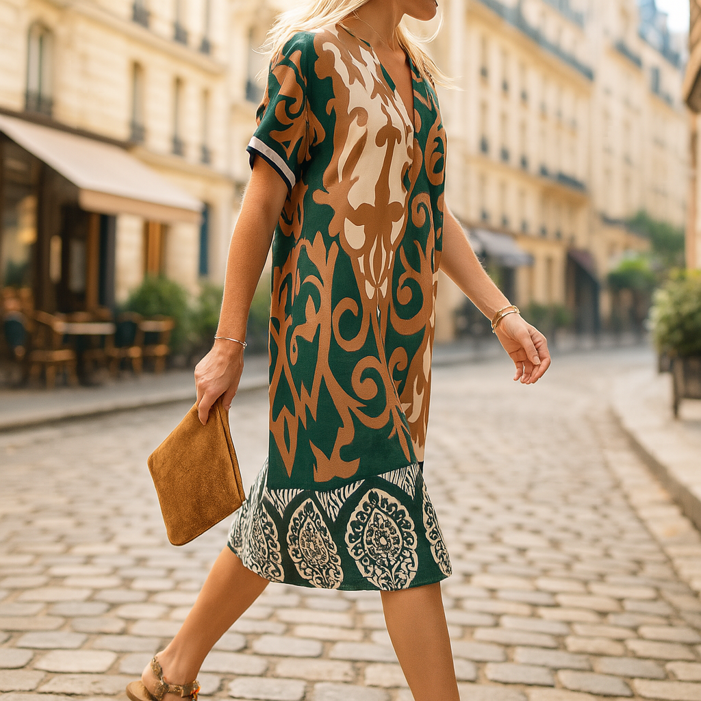 Sommer & Stil™  Lang bohemeagtig sommerkjole