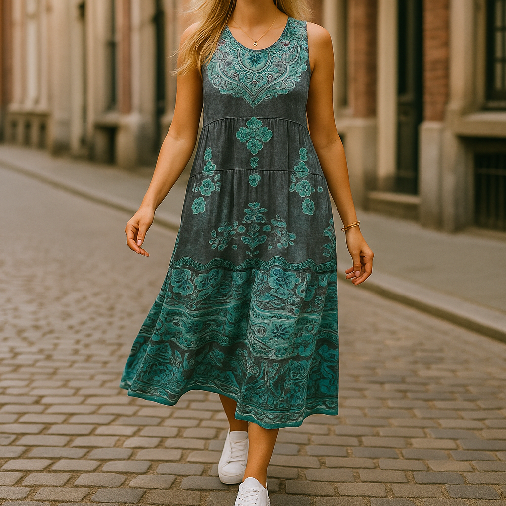 Sommer & Stil™ Bohemeagtig midikjole