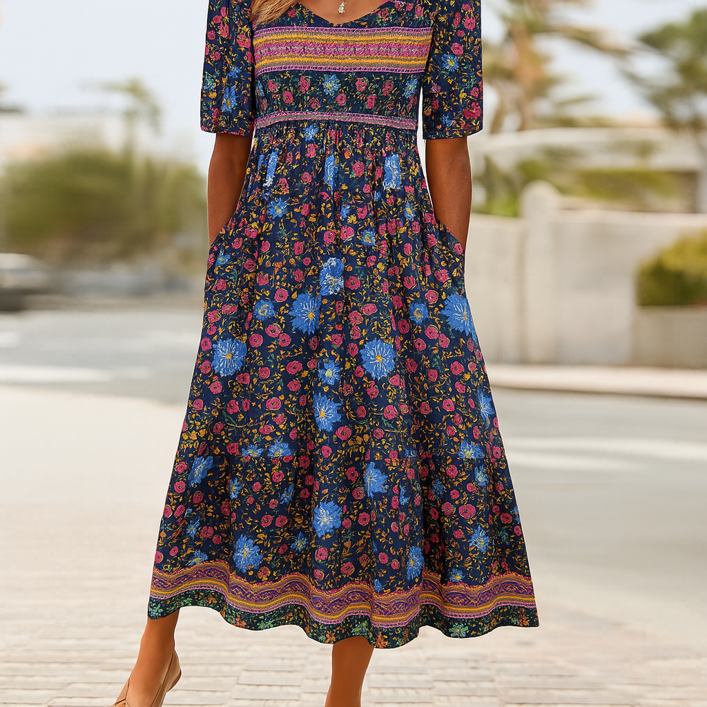 Sommer & Stil™ Lang boheme-kjole