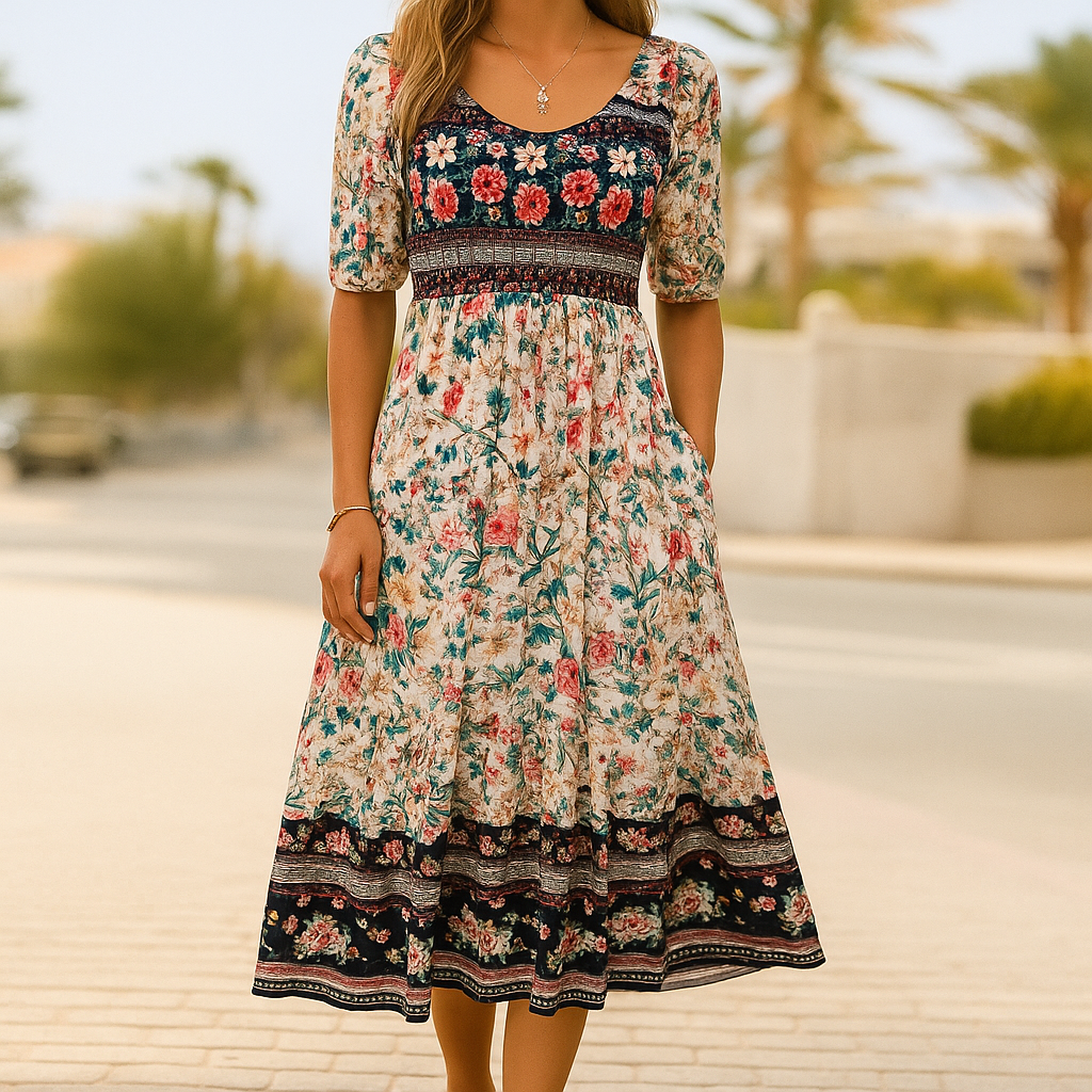 Sommer & Stil™ Lang boheme-kjole