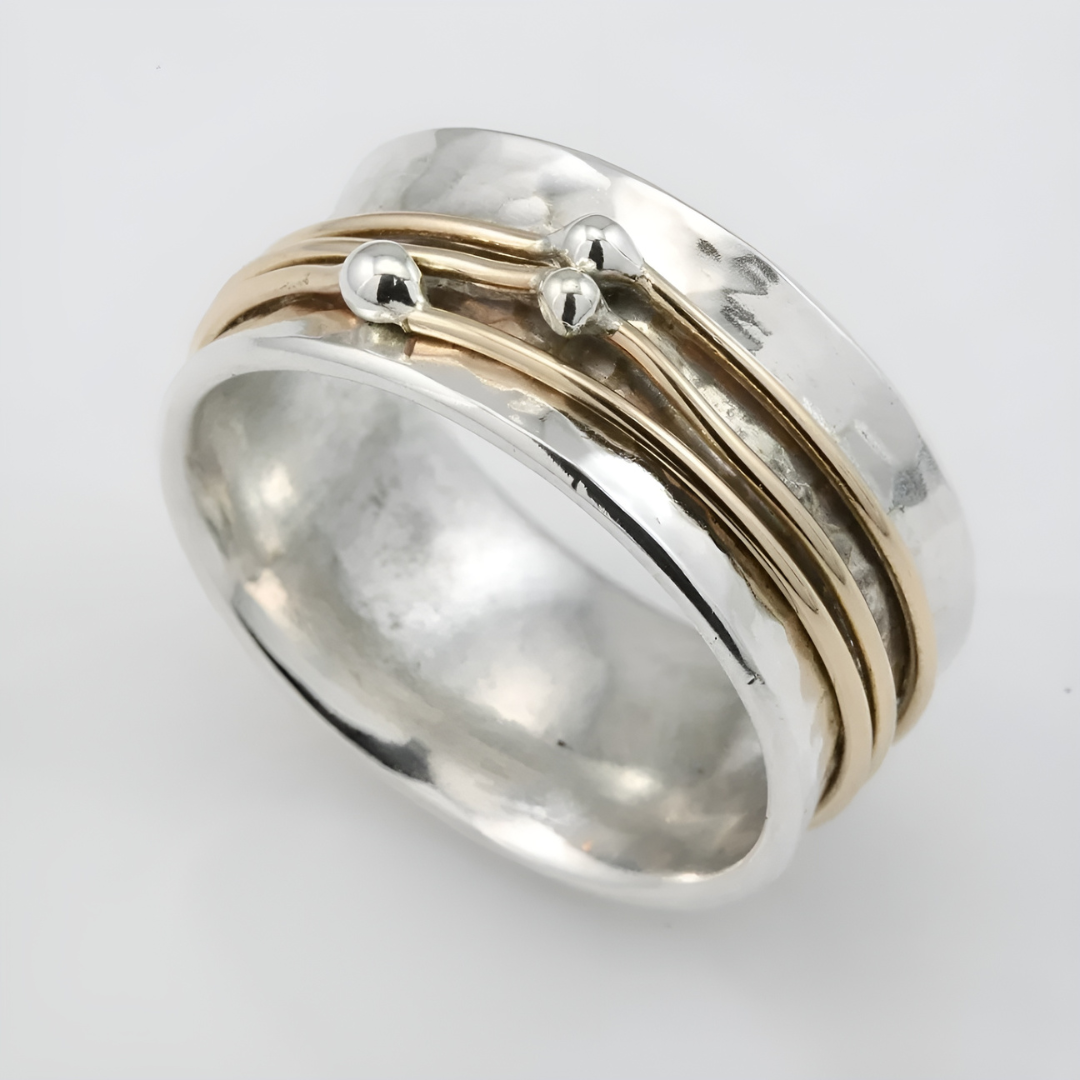 Forgyldt Vintage Ring i Sølv