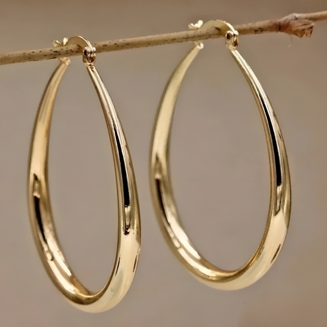 Vintage Hoops i Guldfinish