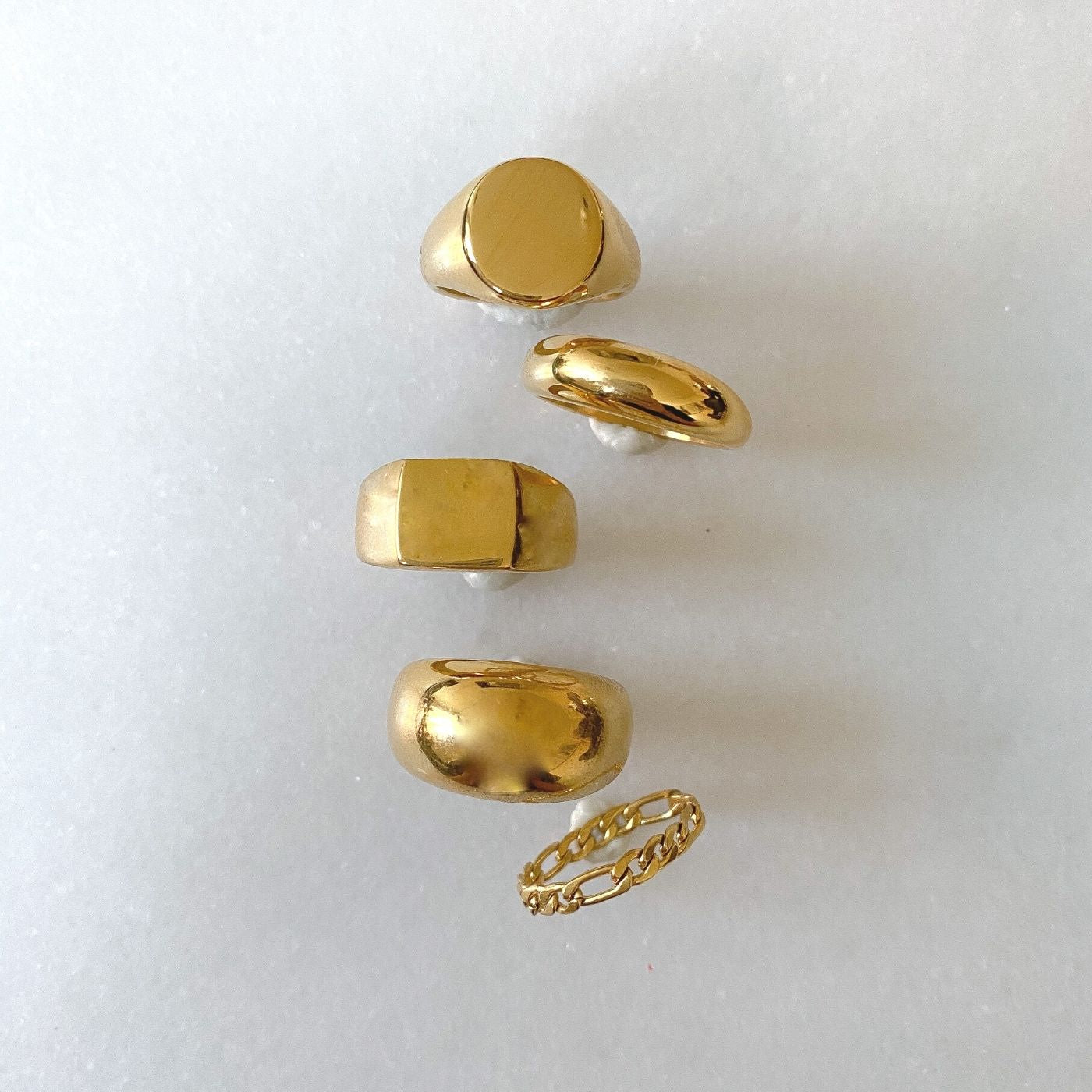 Classic Dome Ring 18K Guldbelagt