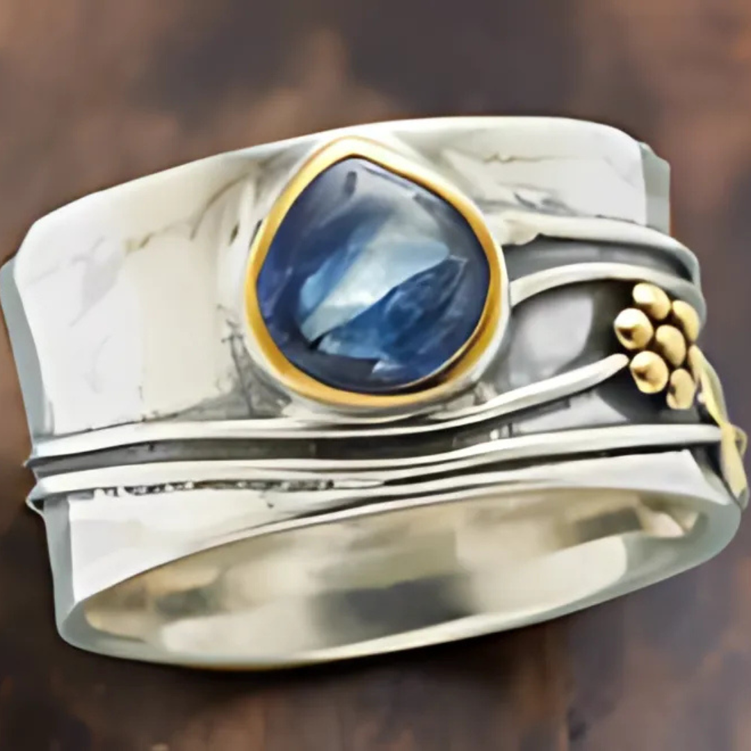 Boheme ring med ædelsten til meditation