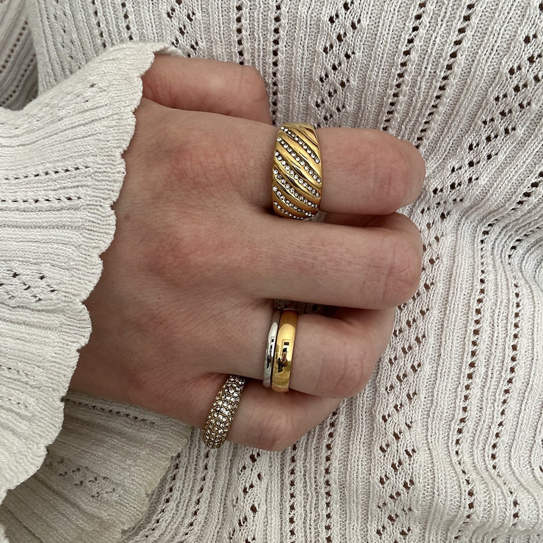 Classic Band Ring 18K Guldbelagt 4mm