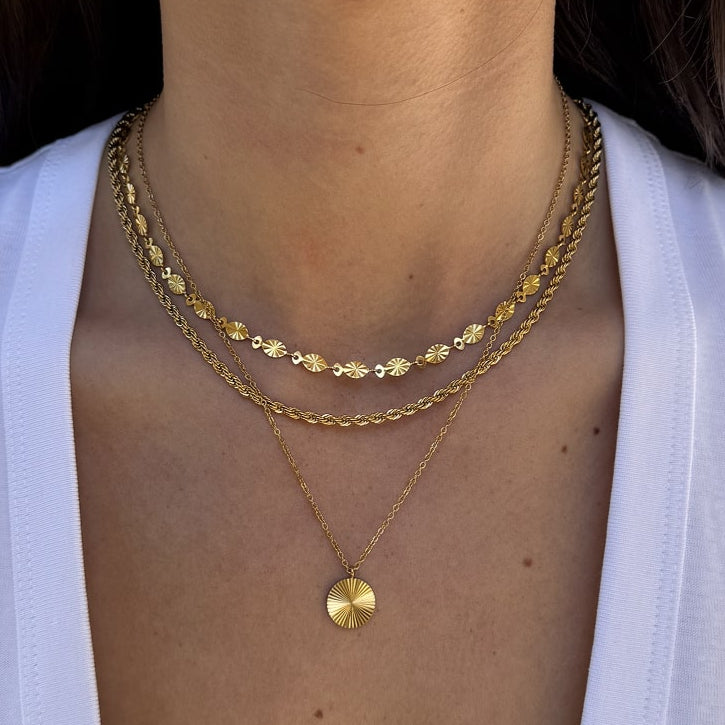 Sun Kiss Choker 18K Guldbelagt