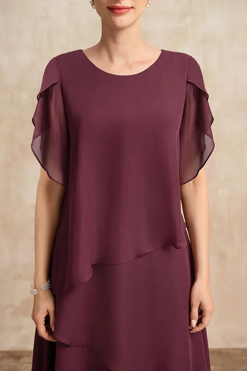 Sommer & Stil™  Luftig lag-på-lag-kjole Midi Fit