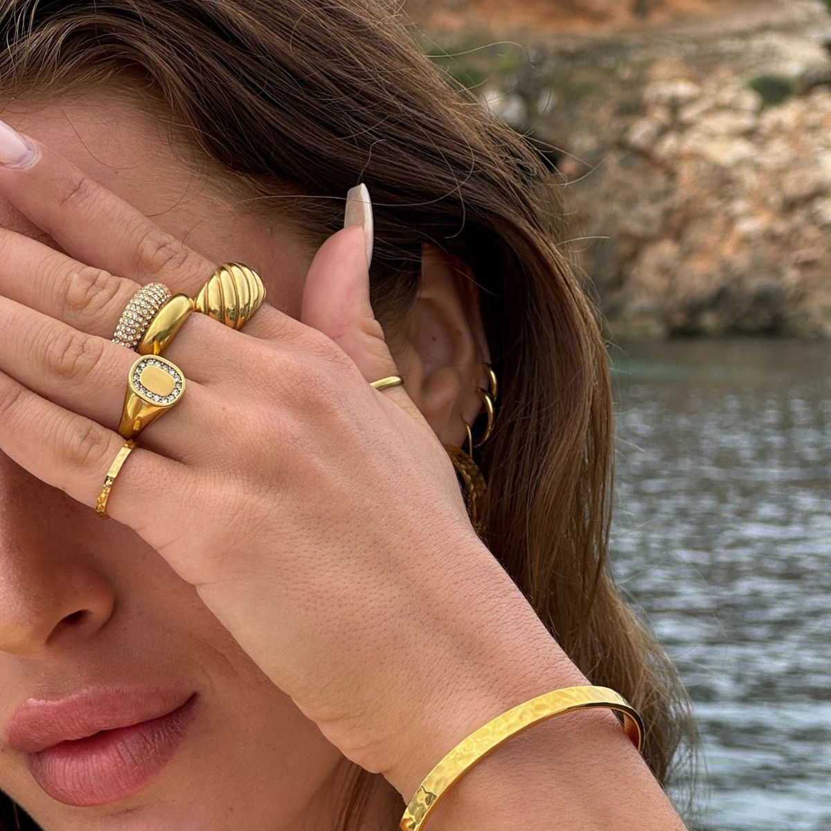 Classic Dome Ring 18K Guldbelagt