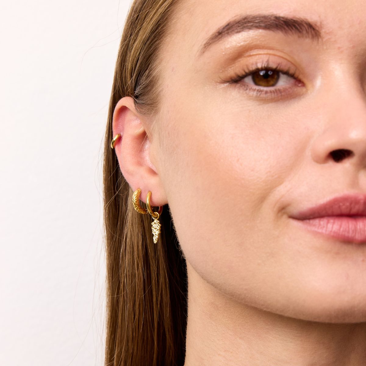 Classic Creoler Helix 18K Guldbelagt 6mm