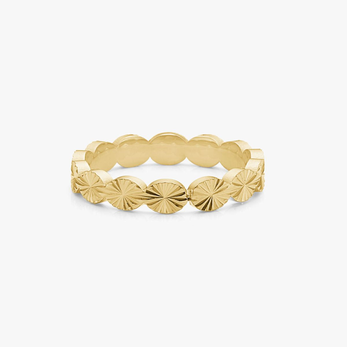 Sun Kiss Eternity Ring 18K Guldbelagt 3mm
