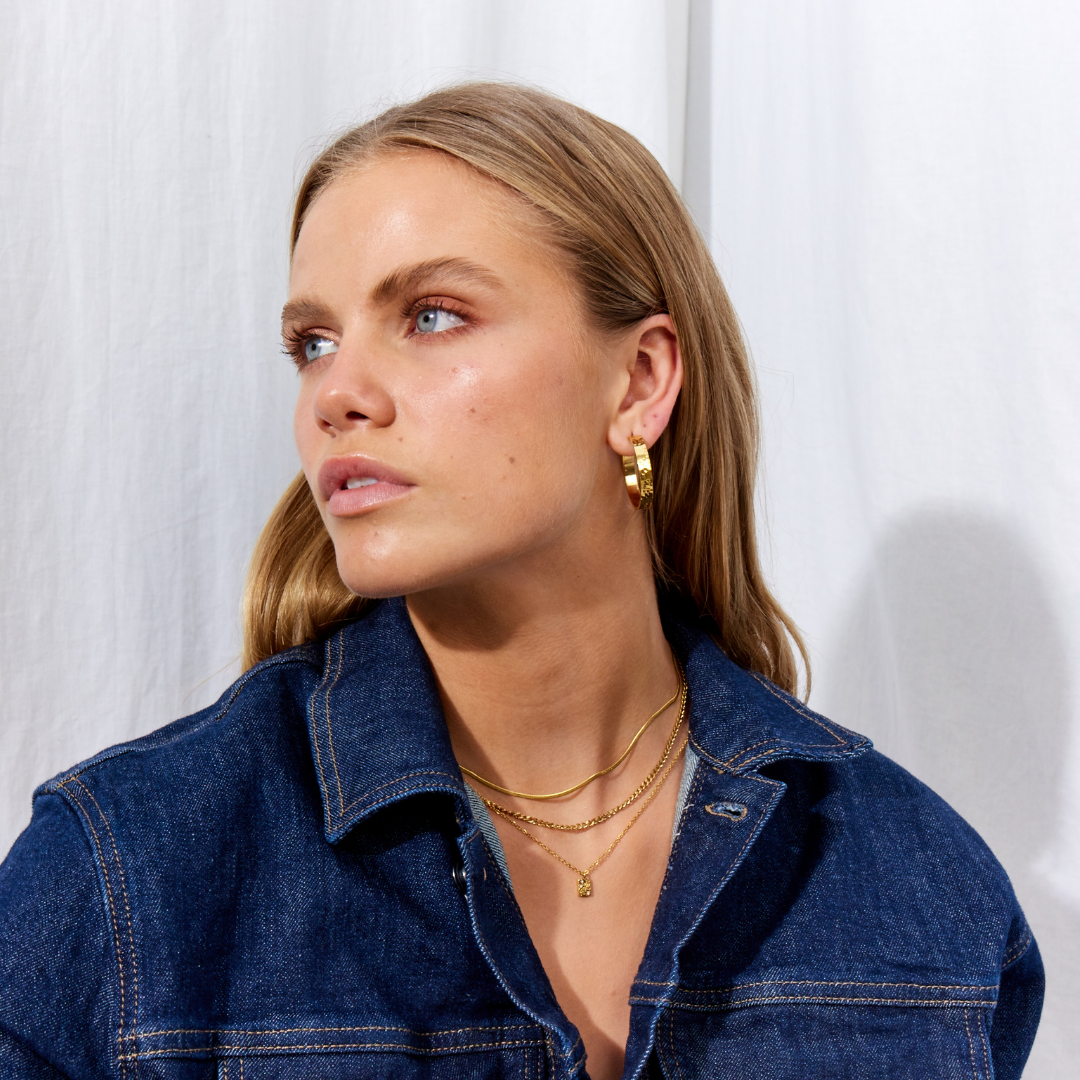 Hamret Classic Hoops 18K Guldbelagt 30mm
