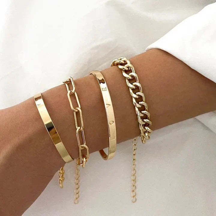Elan Mercer armbåndssæt | Guld 18 karat